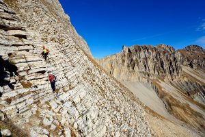 randonnée vertige Dévoluy Pic de Bure face SE montagne Hautes-Alpes