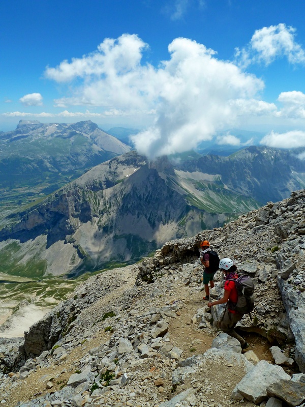 randonnée sportive Dévoluy Grand Ferrand accompagnateur montagne